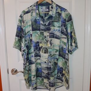Tommy Bahama Mens Hawaii Silk Shirt~